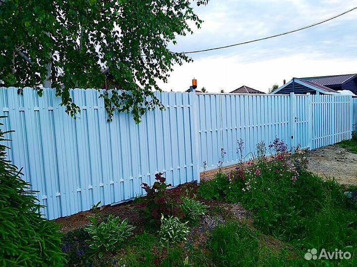 Установка монтаж забора и ворот