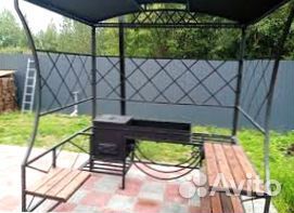 Мангал С печкой под казан