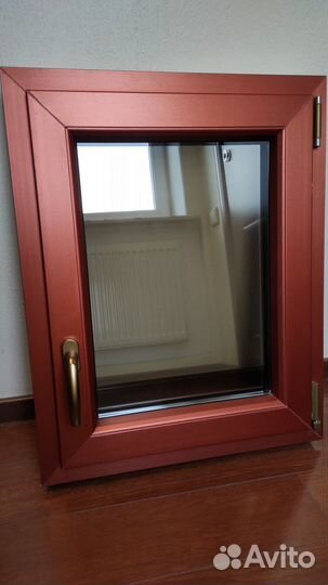 Окно пластиковое Royal Platin/40 Kupfer 600х750