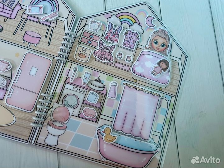 Домик моей малышки альбом на липучках для девочек