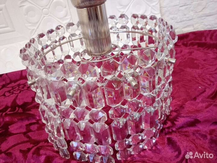 Хрустальная люстра СССР винтаж