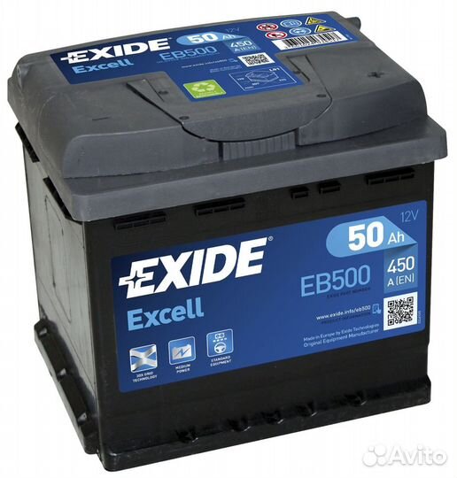 Аккумулятор 6-ст 50 Exide на DeLorean