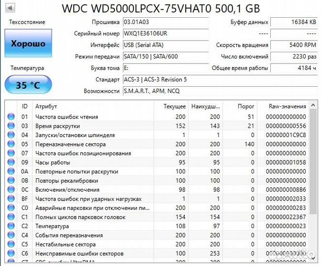 Жесткий диск для ноутбука 500 Gb