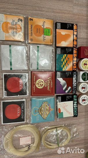 Струны для альта и скрипки новые и канифоль