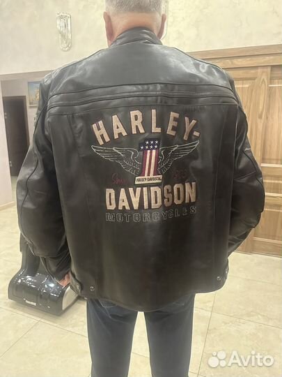 Мотокуртка кожаная мужская Harley Davidzon