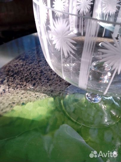 Ваза для фруктов на ножке СССР