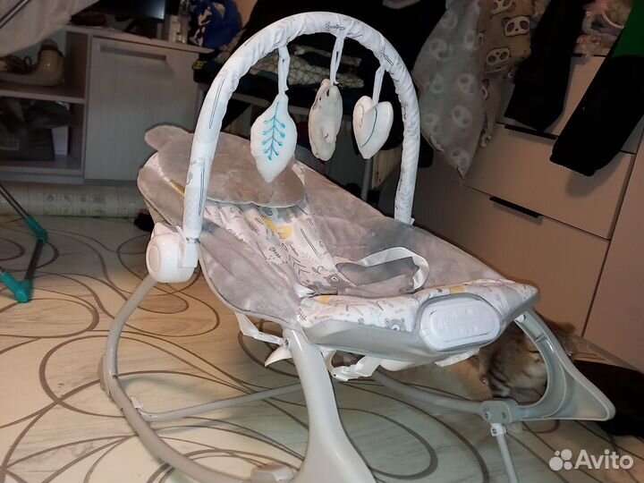 Шезлонг детский с вибрацией