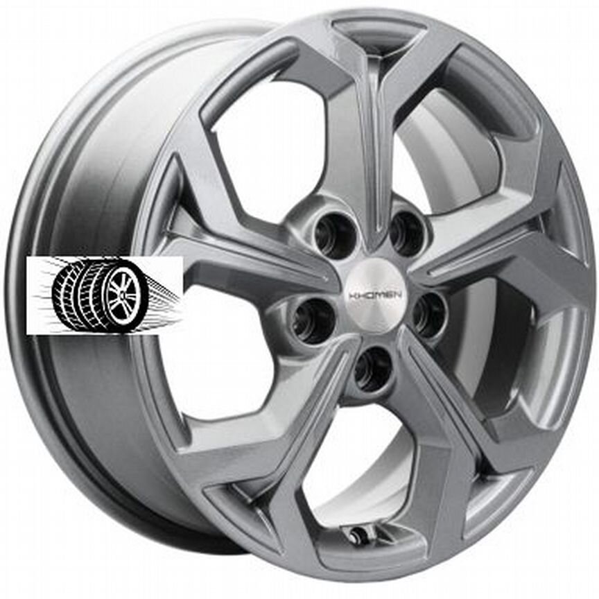 Литые диски Khomen Wheels 6.5×R16 5×114.3