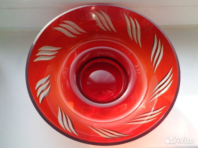 Вазы Графин Цветное Красное Стекло СССР