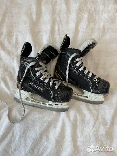 Коньки хоккейные детские Bauer, размер Y10 r