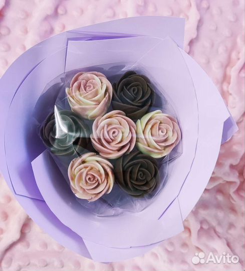 Шоколадные розы, съедобный букет