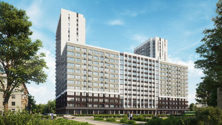 2-к. квартира, 67,7 м², 16/22 эт.