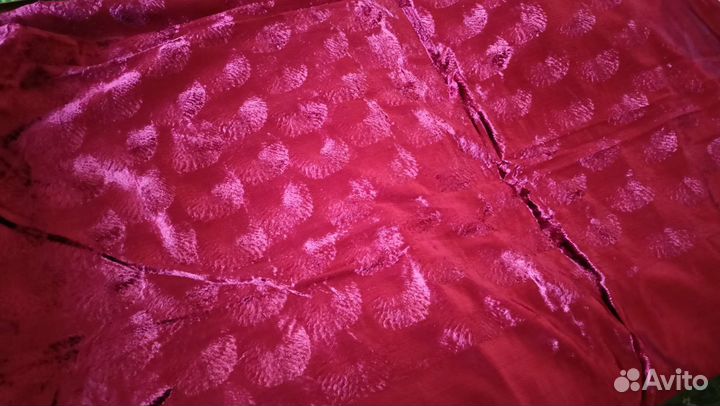 Скатерть винтажная плюшевая