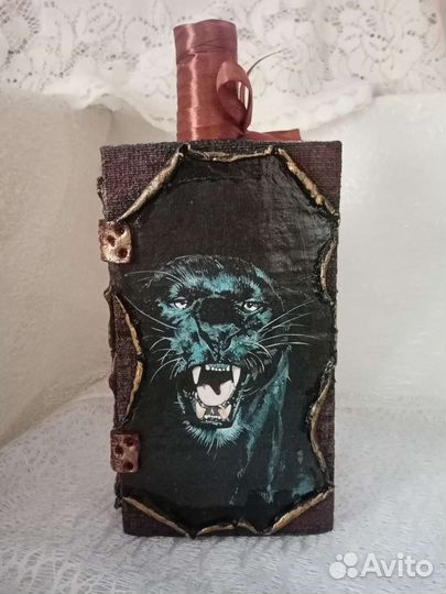 Бутылка книга с секретом