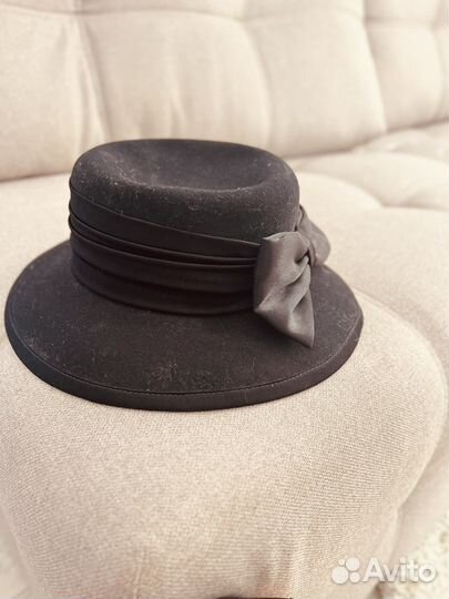 Шляпа женская черная