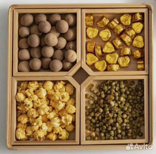 Менажница квадратная с крышкой