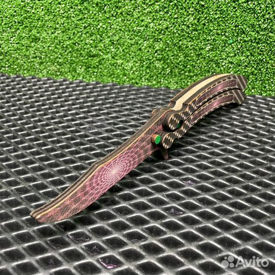 Деревянный нож бабочка детский