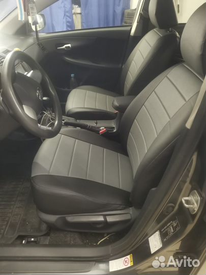 Авточехлы из экокожи на Toyota Corolla 150 sd