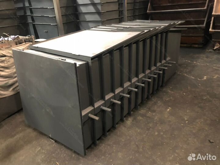 Мусорный евроконтейнер из металла 1,1 м3 А-А1434