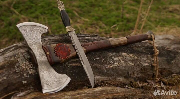 Топор кованый Викинг двусторонний