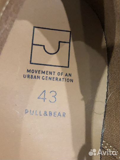 Ботинки мужские 43 размер замшевые Pull & bear