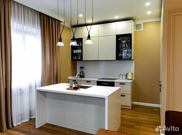 Угловая кухня с мдф фасадами