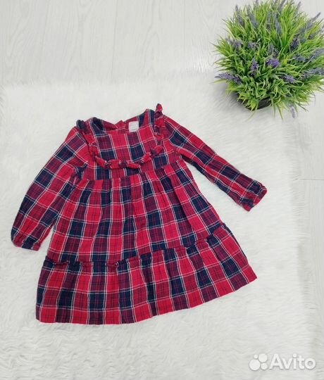 Фирменные платья с рукавом девочки 86-92 см