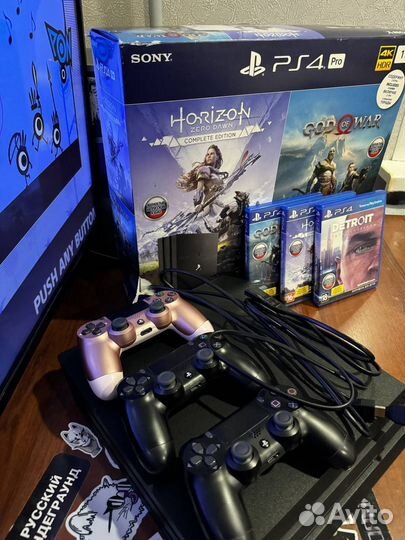 Sony PS4 pro 1tb игры в комплекте