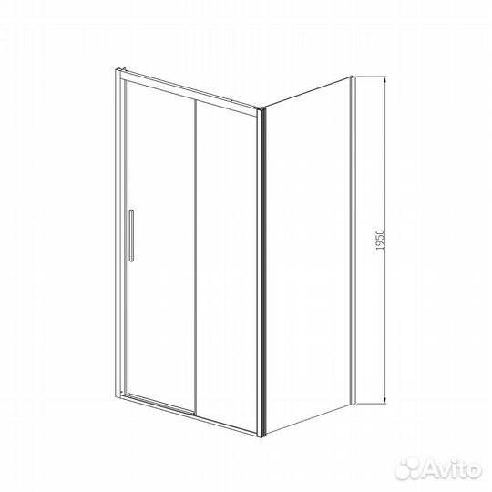 Vincea VSR-3SO8016CL Душевой уголок