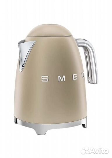 Smeg чайник 1.7 литра шампань новый