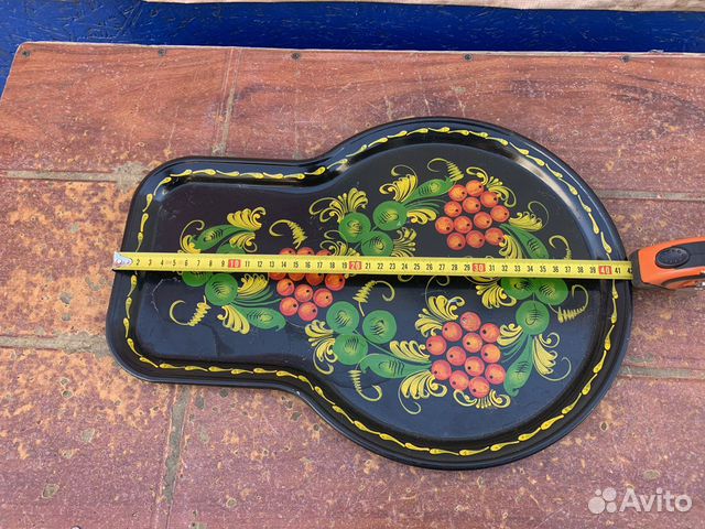 Поднос для самовара хохлома бронза