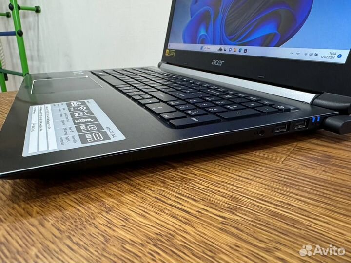 Ноутбук Acer - Core i7 8750H, 16GB, GTX 1050, FHD