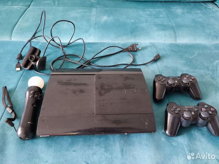 Игровая приставка PS3 super slim прошитая 500Gb