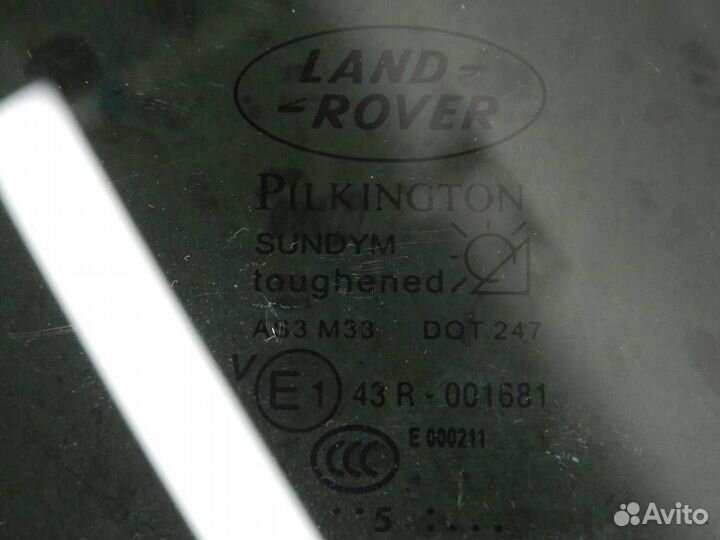 Стекло двери задней левой форточка Land Rover Disc