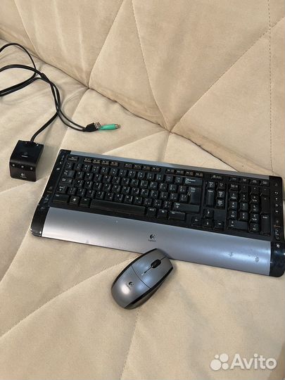 Беспроводная клавиатура и мышь logitech