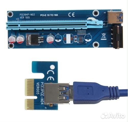 Продаю risers переходники PCI-e x1 to PCI-E x16