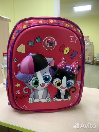 Рюкзак, ранец для девочки в 1 класс