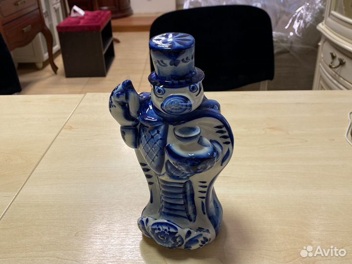 Гжель штоф ручная работа