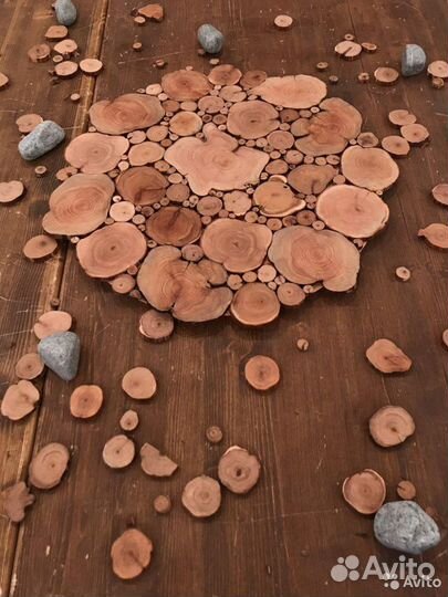 Геометрические панно из можжевельника для бани