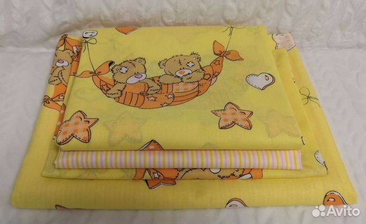 Постельный комплект для детской кроватки