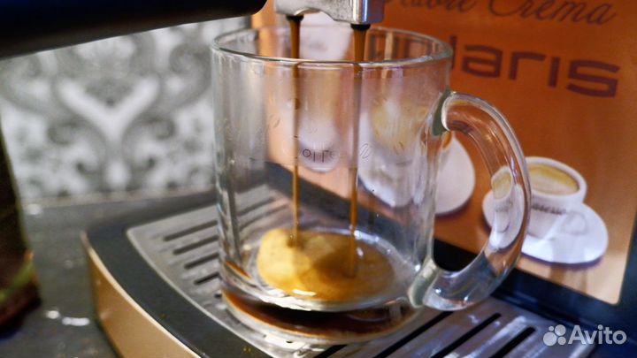 Рожковая кофеварка Polaris Итальянская помпа