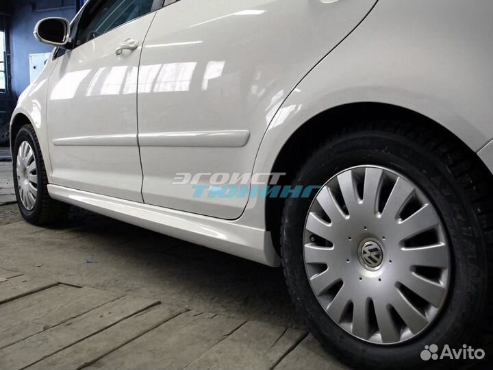 Пороги в стиле R-Line для Volkswagen Golf Plus