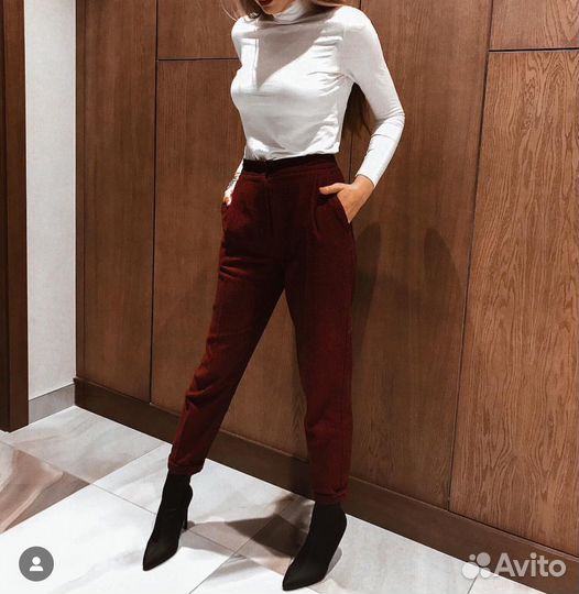 Шерстяные брюки pop&popl