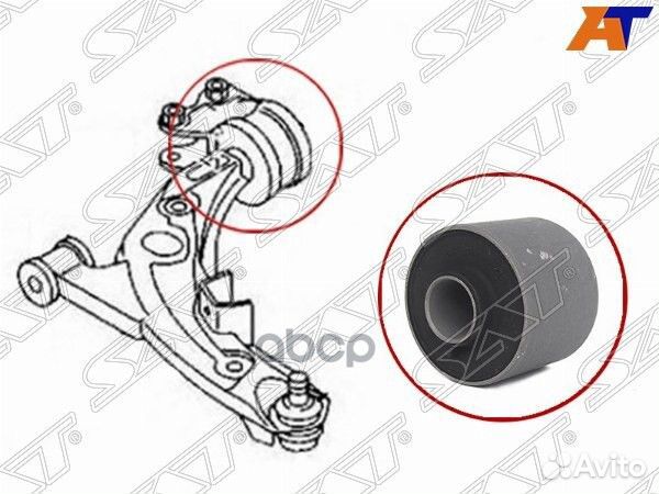 Сайлентблок задний переднего рычага (без кроншт