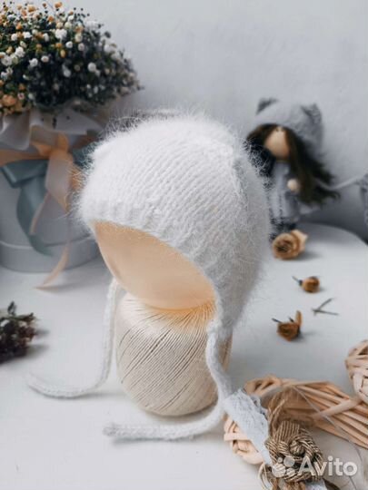 Чепчик для новорождённого 