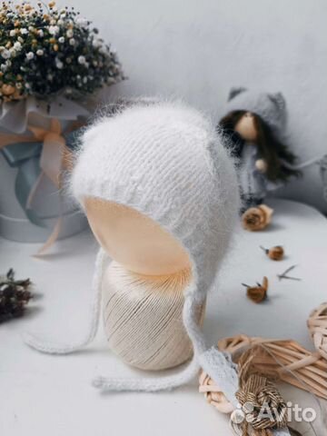 Чепчик для новорождённого 