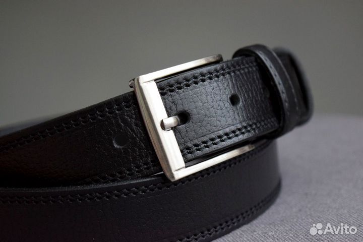 Ремень мужской брючный кожа
