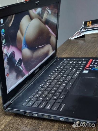 Ноутбук MSI i7 7700hq/gtx1050/8gb/ 128ssd