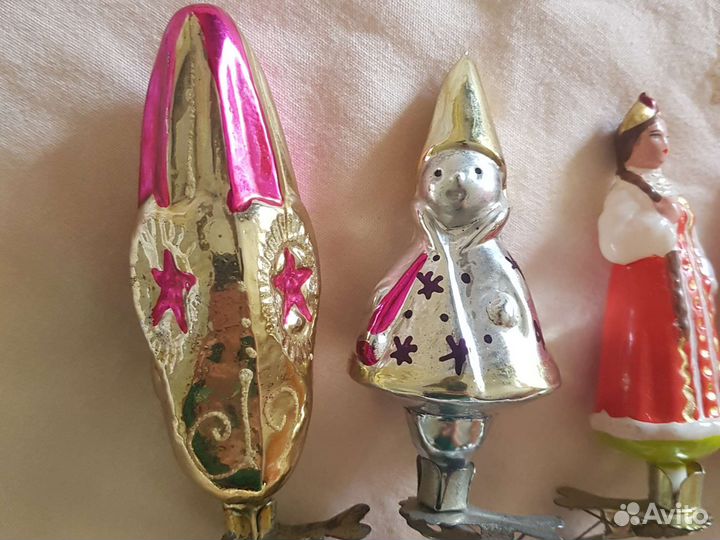 Елочные игрушки СССР на прищепке