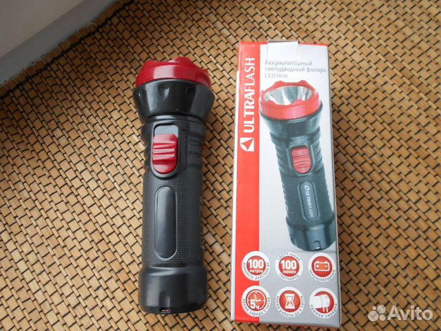 Фонарик аккумуляторный